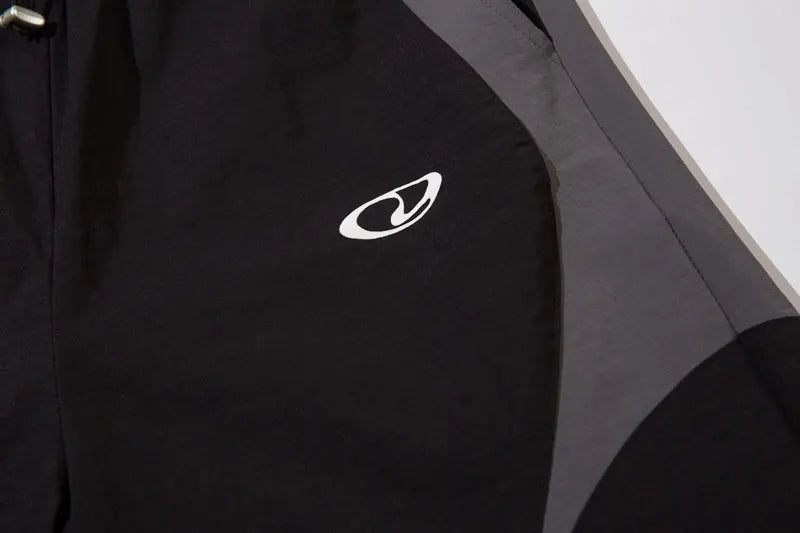 Y2K Black Patchwork Pants