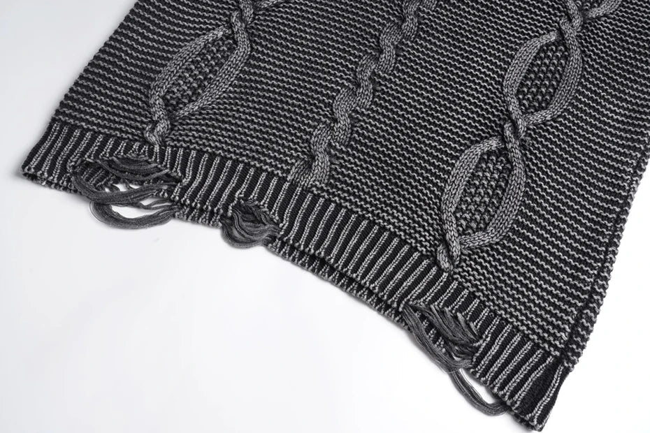 Twisted Cable Knit Sweater