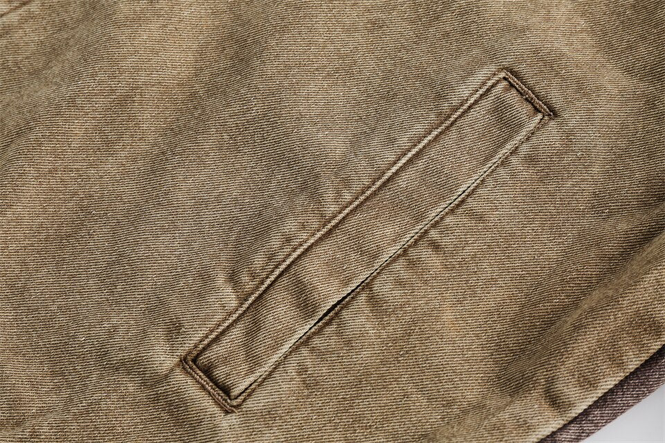 Stitching Coffee Denim Jacket