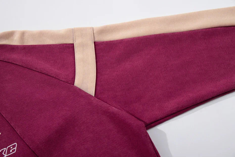 Star Emblem Contrast Hoodie