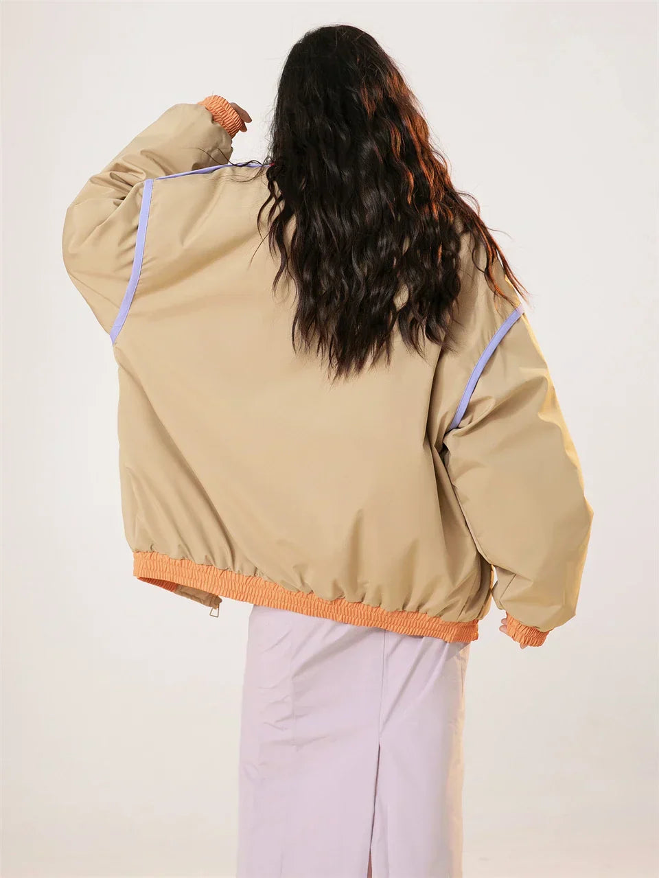 Y2k Vintage Strips Windbreaker Jacket