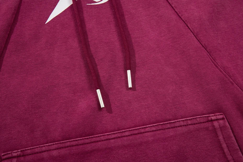 Star Emblem Contrast Hoodie
