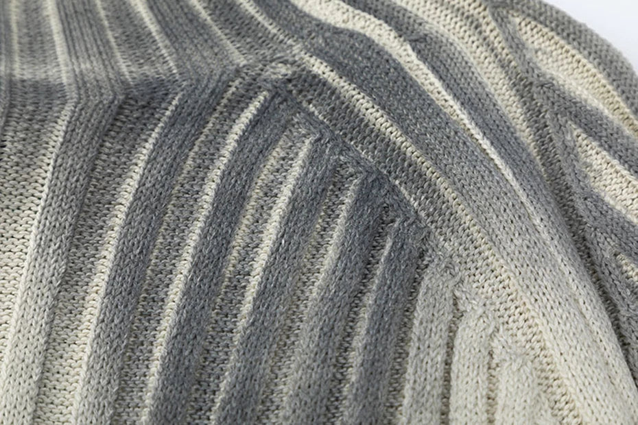 Loose Ripple Knitted Sweater