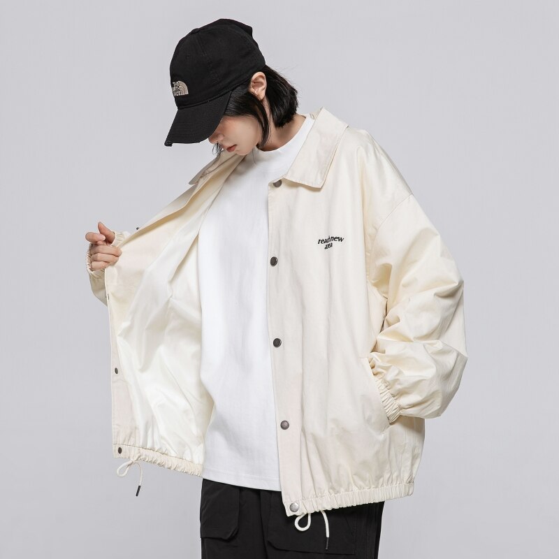 Y2k Korean Women's Windbreaker Jacket