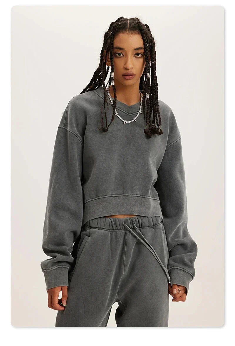 Women's Fleece Cropped Sweatshirt