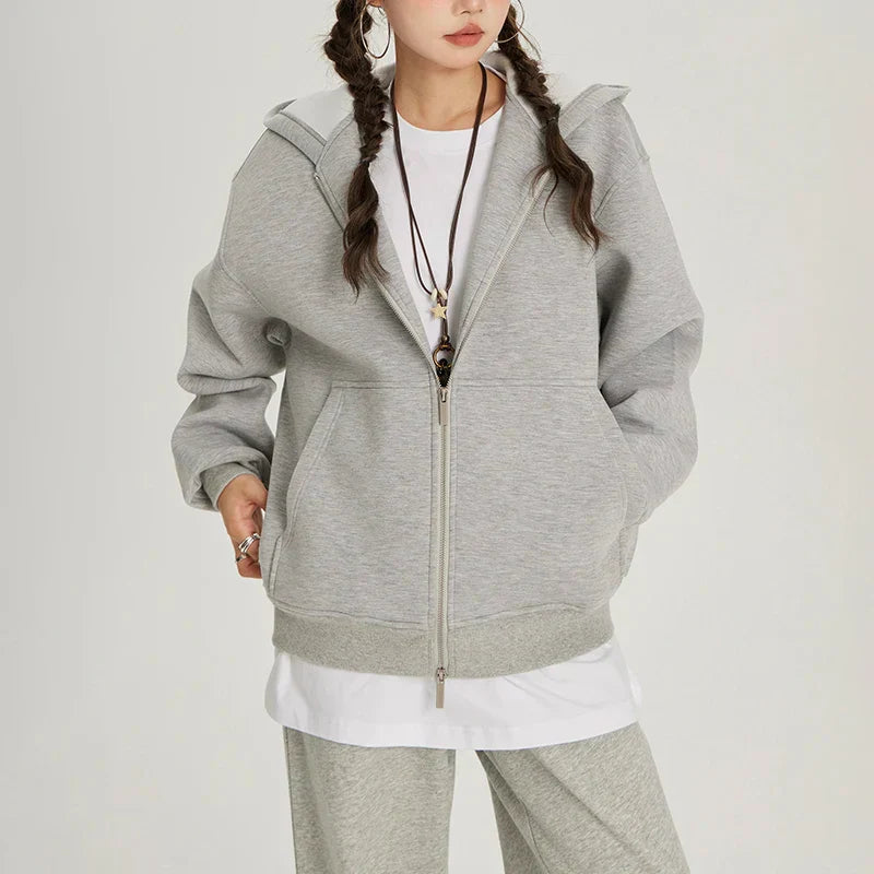 Vintage Cool Loose Fit Zipper Sweatshirt