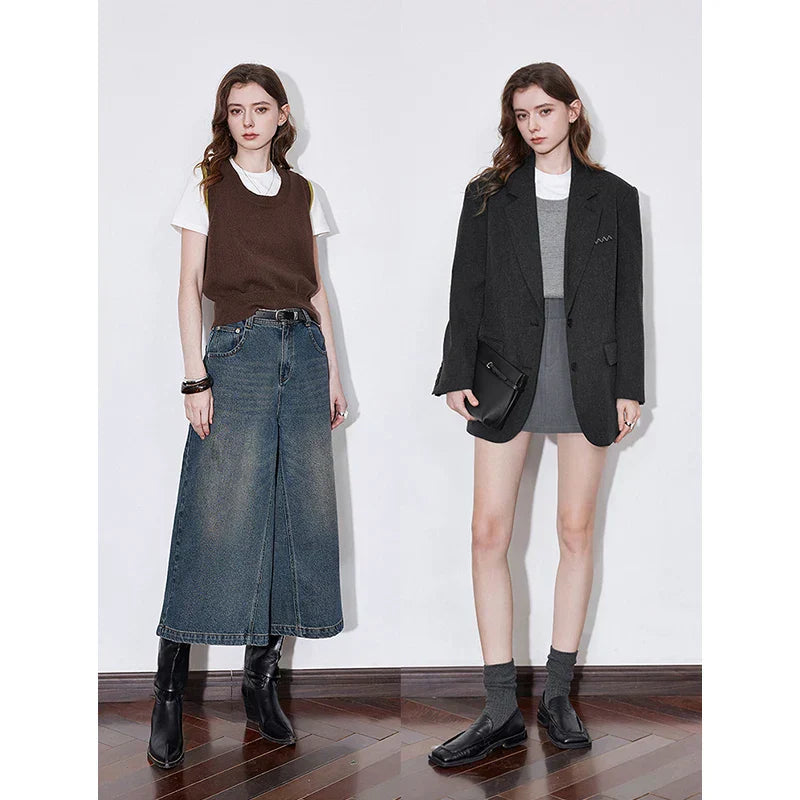 Chic Knitted Sleeveless U-Neck Sweater