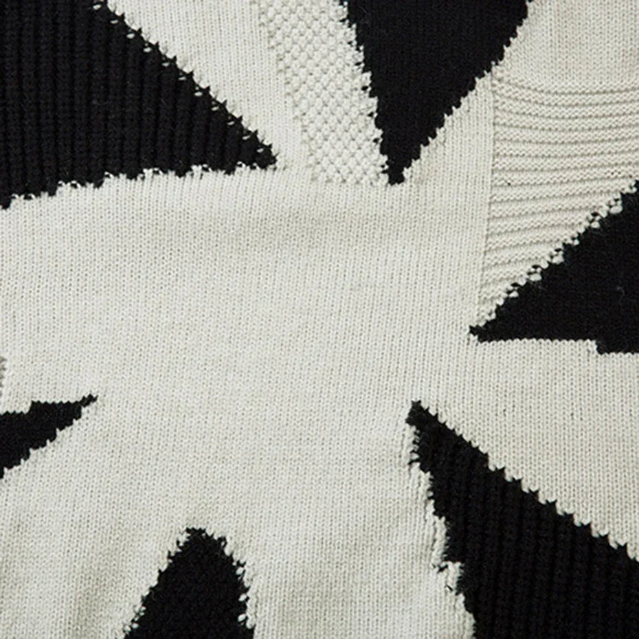 Y2K Fractal Burst Sweater