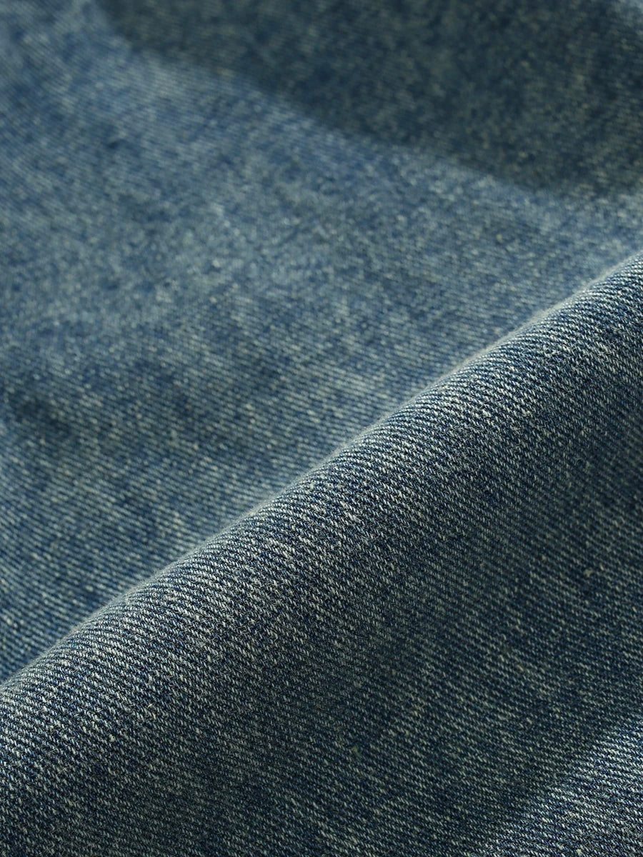 Chinese Style Lace-Up Denim Jacket