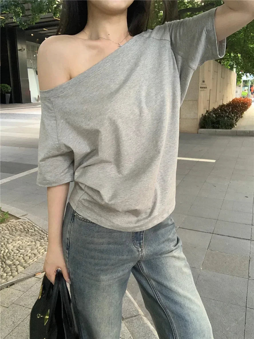 Off-Shoulder Elegance Sweater