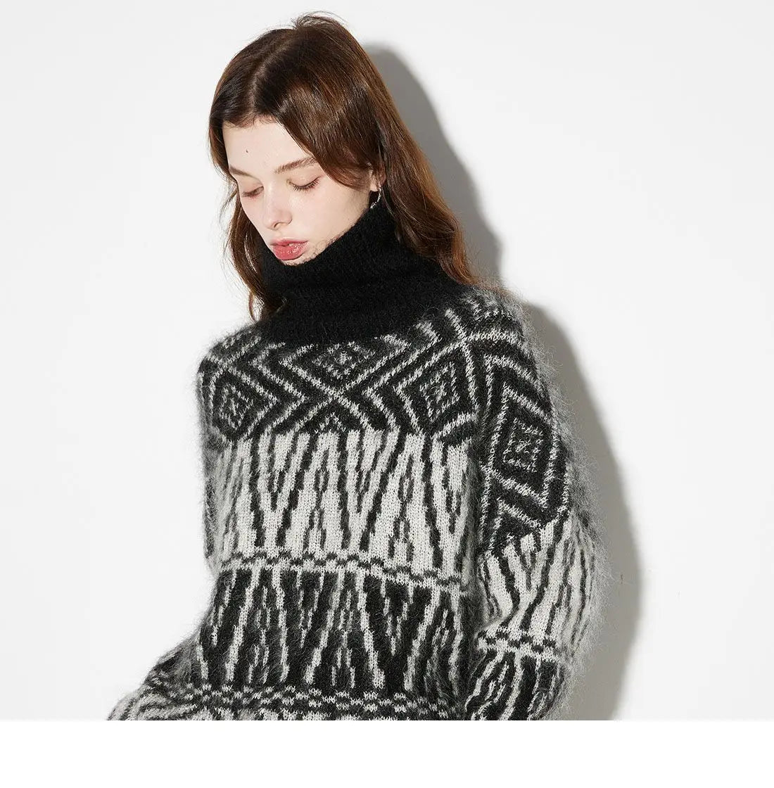 Cozy Vintage Mohair Turtleneck Sweater