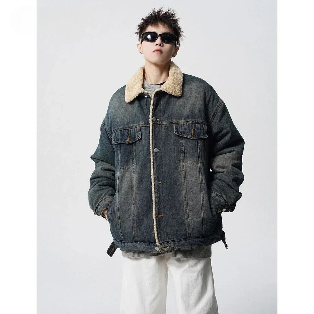 High Quality Thickened Cotton Denim Jacket