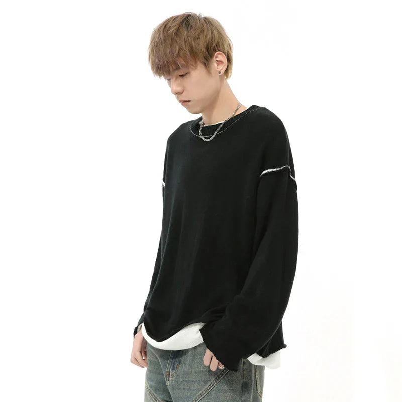 Long-Sleeve Crew Neck Sweatshirt