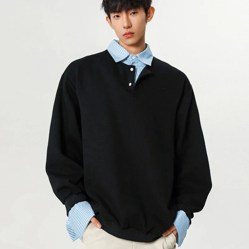 Classic Comfort Versatile Layered Look Sweater