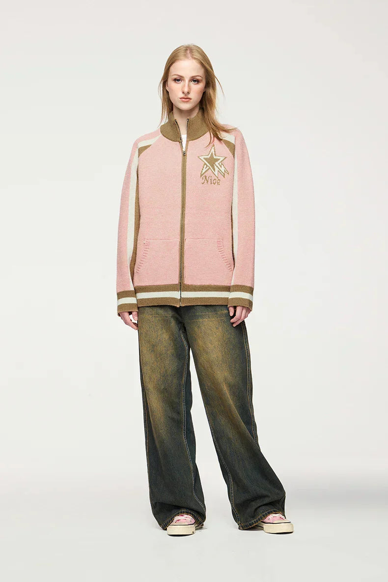 Oversized Star Emblem Sweater