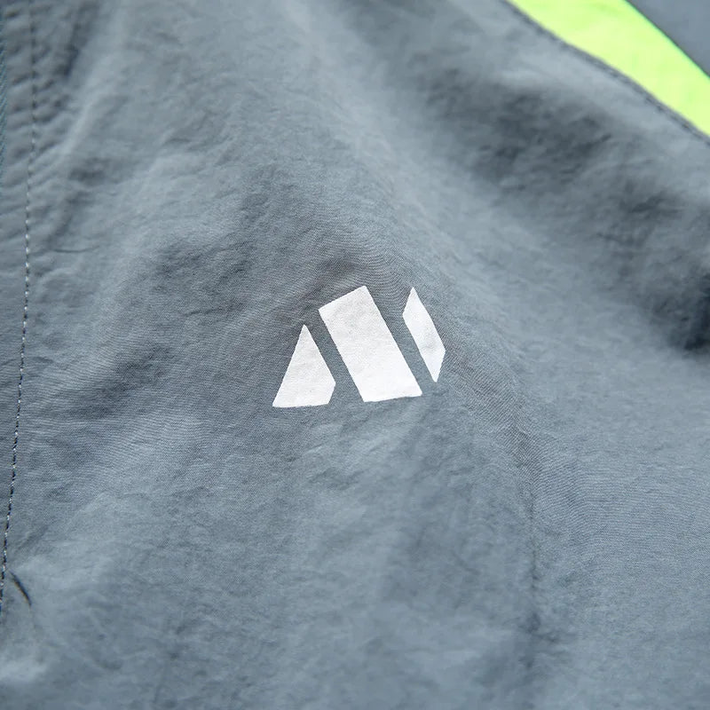 Sporty Half-Zip Windbreaker Jacket