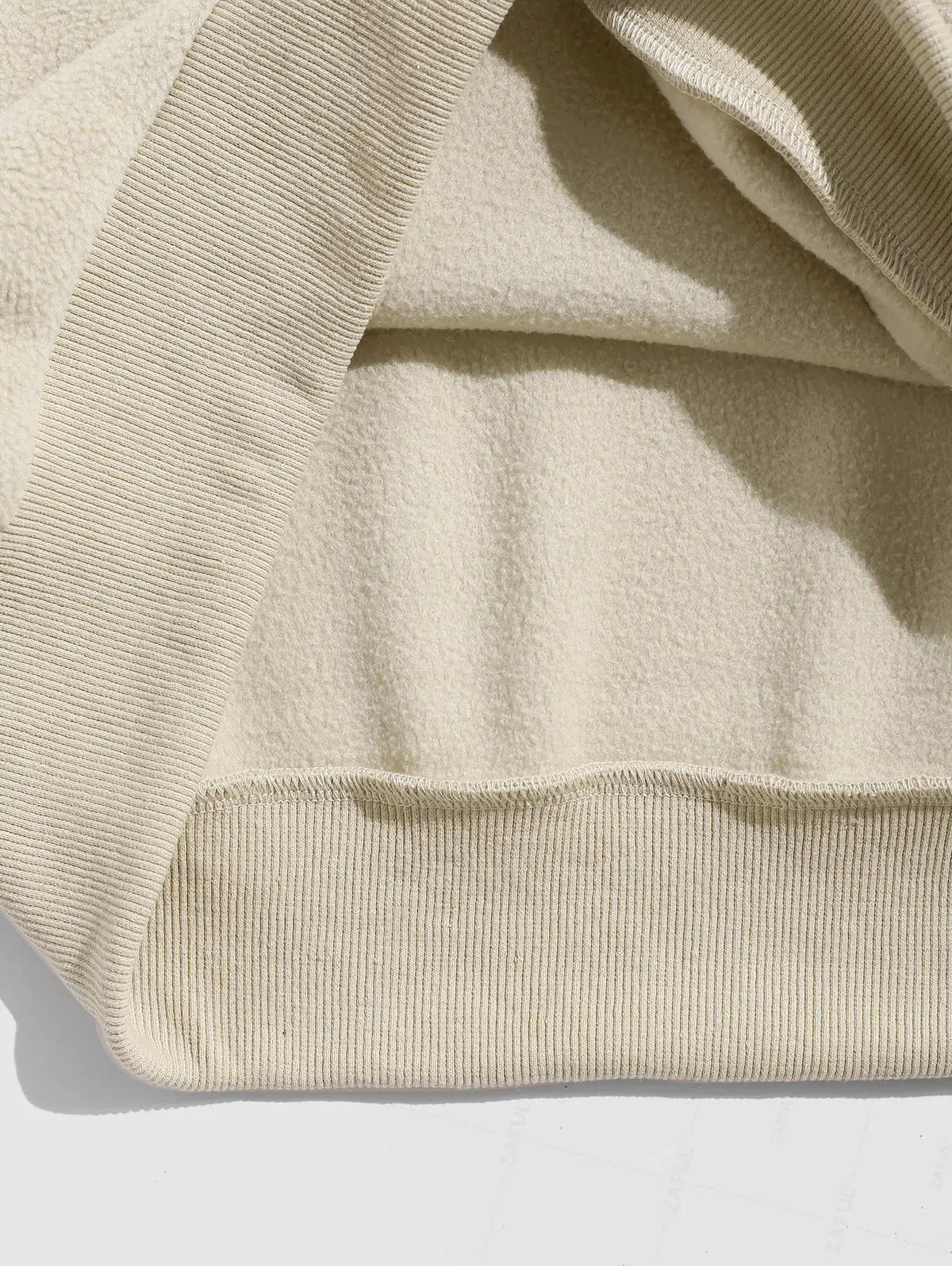 Colorblock Letter Embroidered Zip Sweatshirt