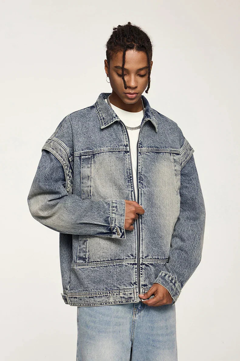Washed Sandy Denim Jacket