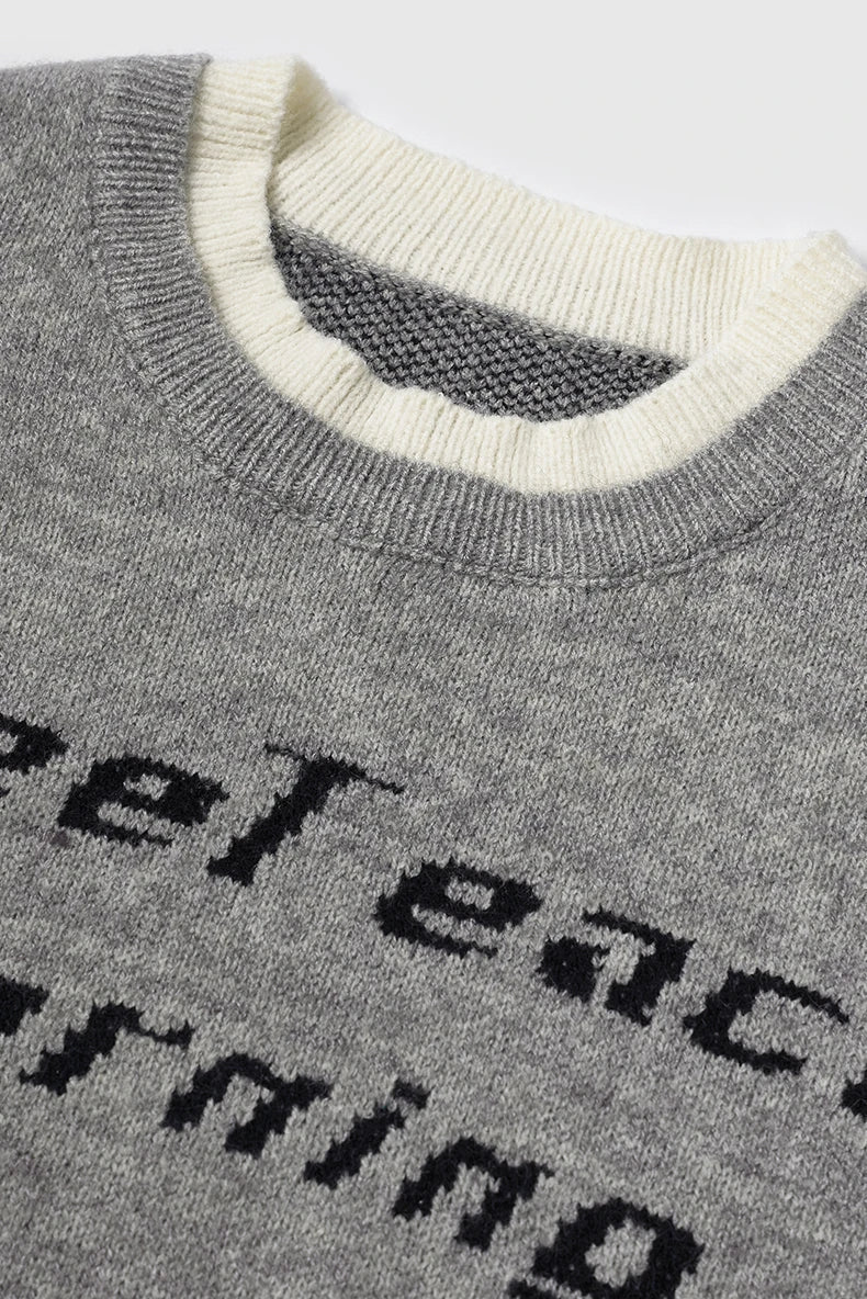 Positive Morning Text Sweater