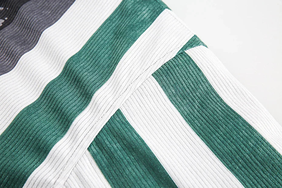 Retro Stripe Puffer Jacket