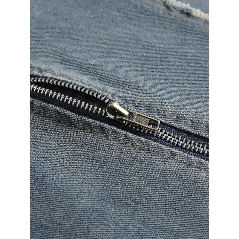 Vintage American Motorcycle Denim Jacket