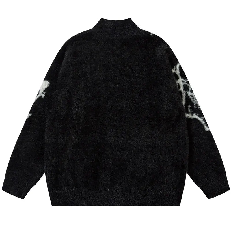 Cozy Lightning Mohair Knitted Sweater