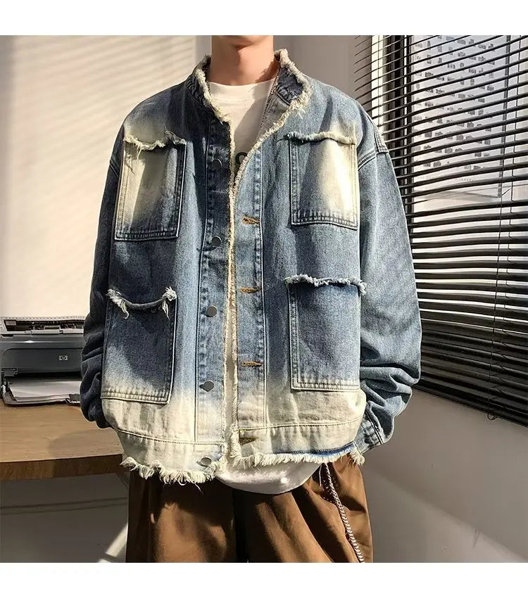 American Style Vintage Retro Cowboy Denim Jacket