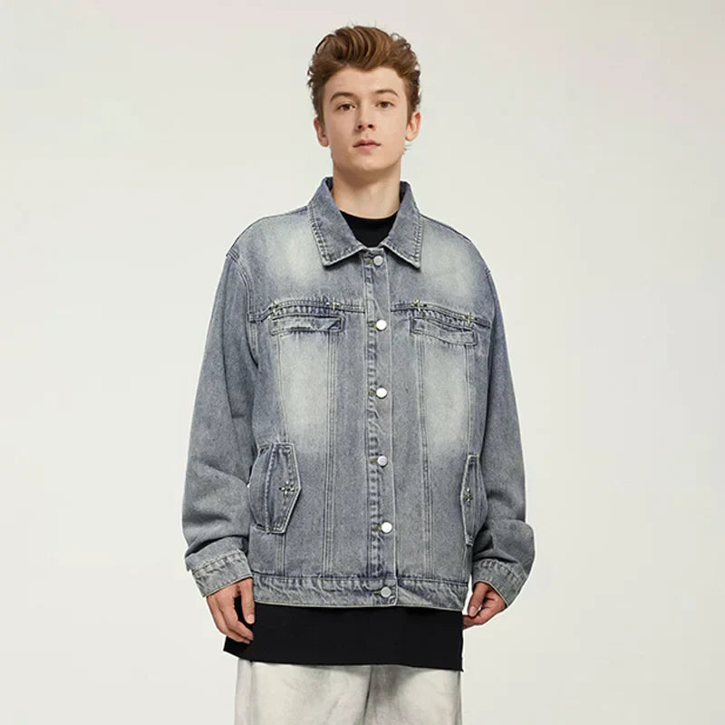 Washed Sandy Denim Jacket