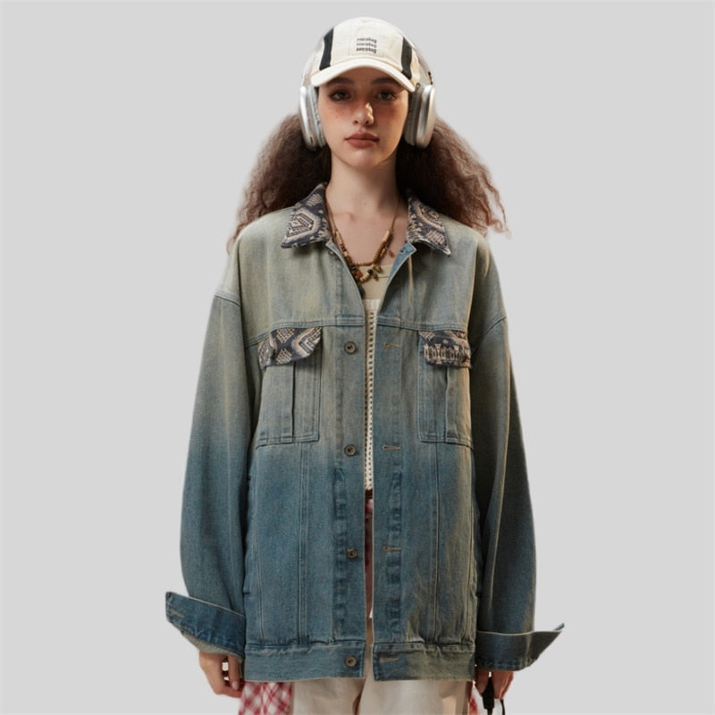 Blue Washed Denim Jacket