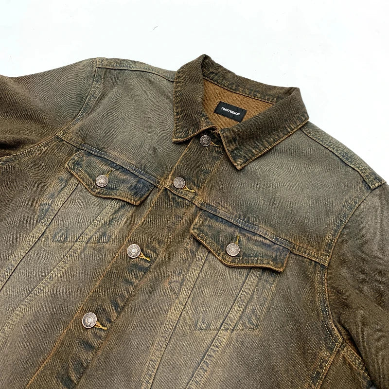 Vintage Heavy Wash Denim Jacket