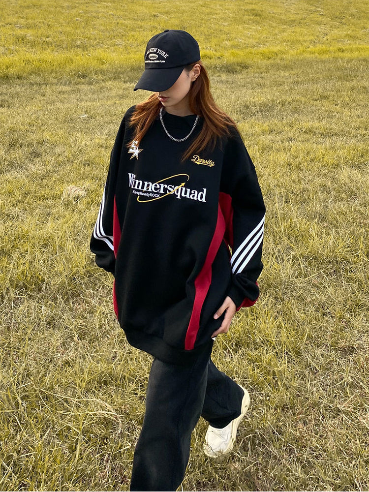 Retro Embroidered Sweatshirt