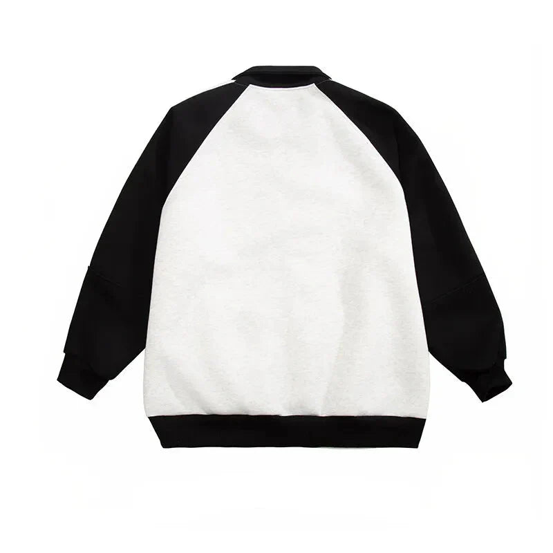 Color Block Striped Sweatshirt