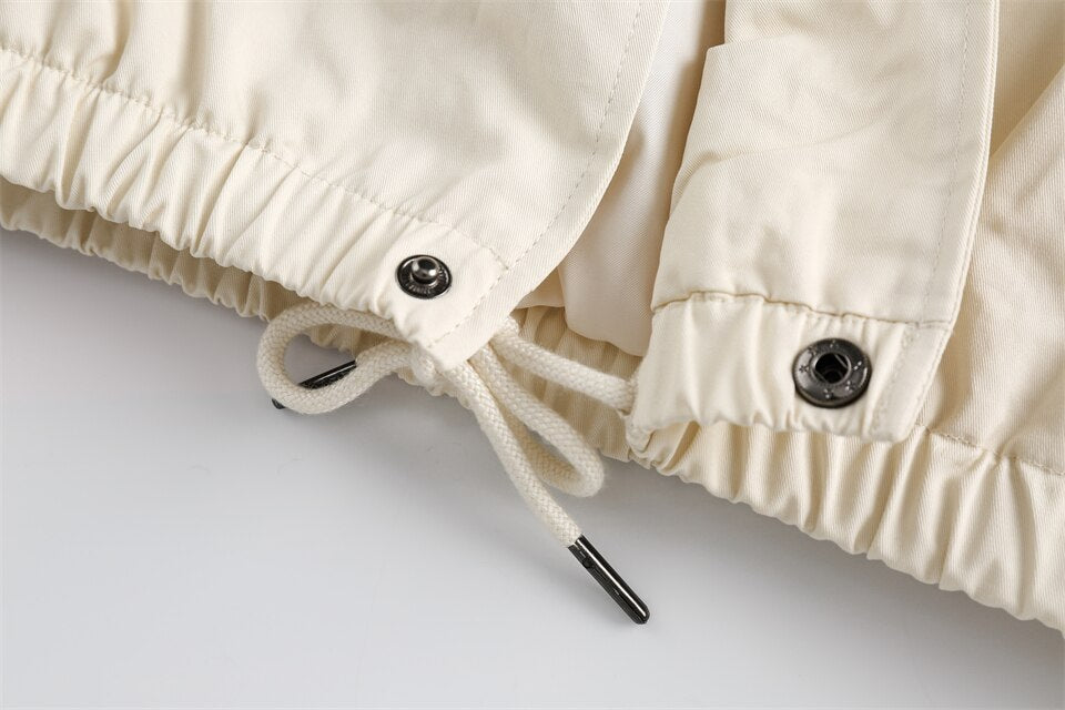 Y2k Korean Women's Windbreaker Jacket