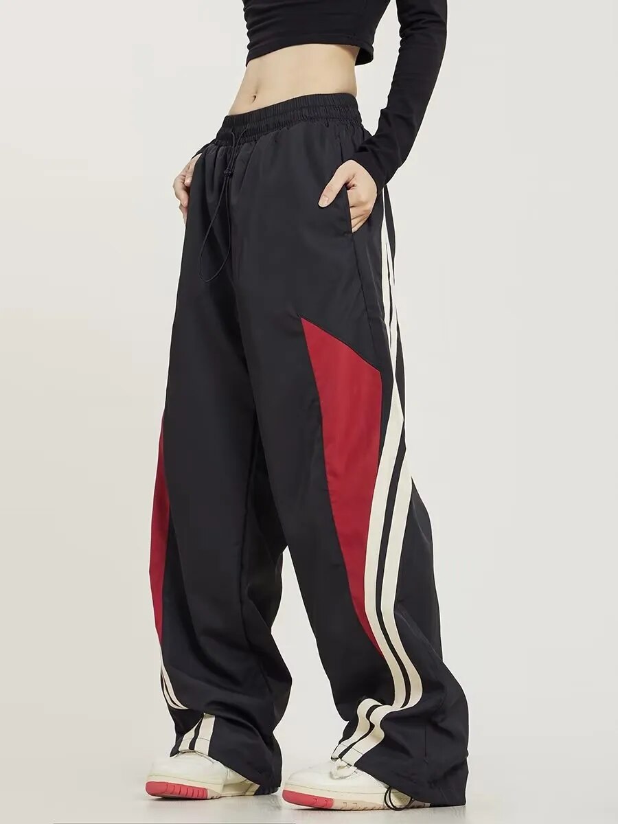 Y2K Oversized Striped Joggers
