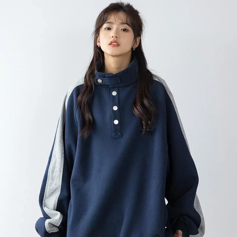 Women Comfort Vintage New American Retro Sweatshirt