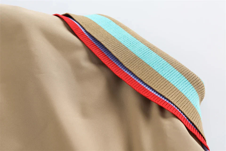 Y2k Vintage Strips Windbreaker Jacket