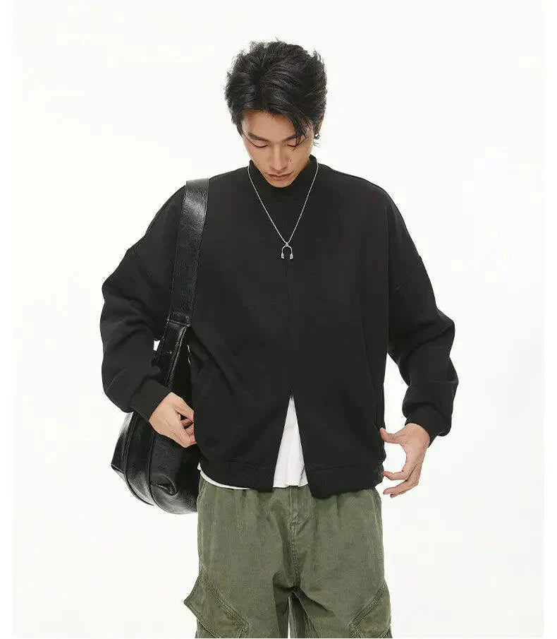Stylish Streetwear Casual Zipper Sweatshirt