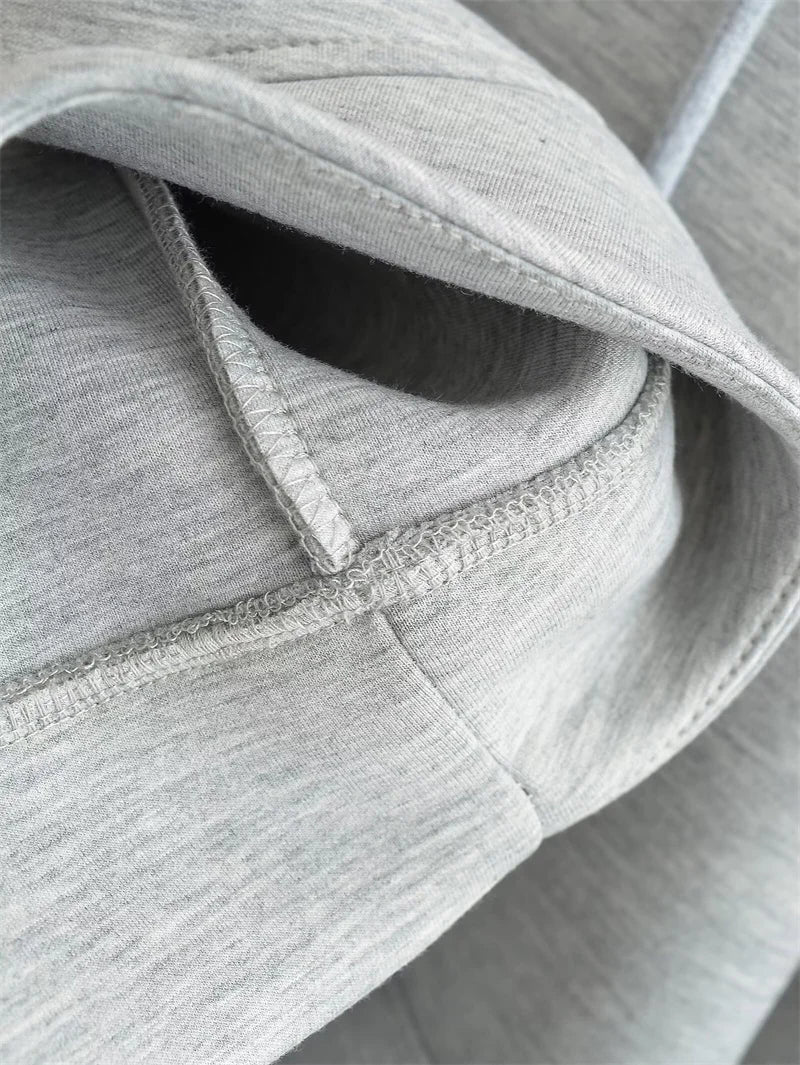 Thick Solid Zip-Up Hoodie
