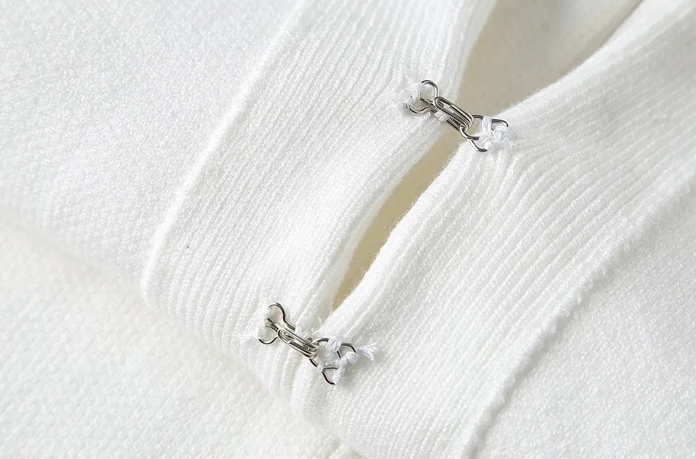 V-neck Vintage Knitted Cardigan