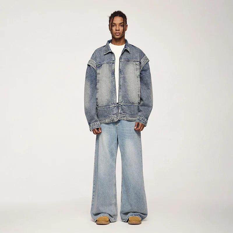 Washed Sandy Denim Jacket