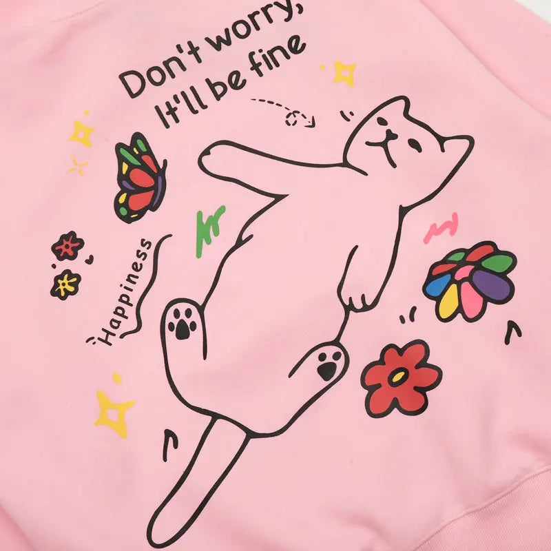 Happy Cat Comfortable Hoodie