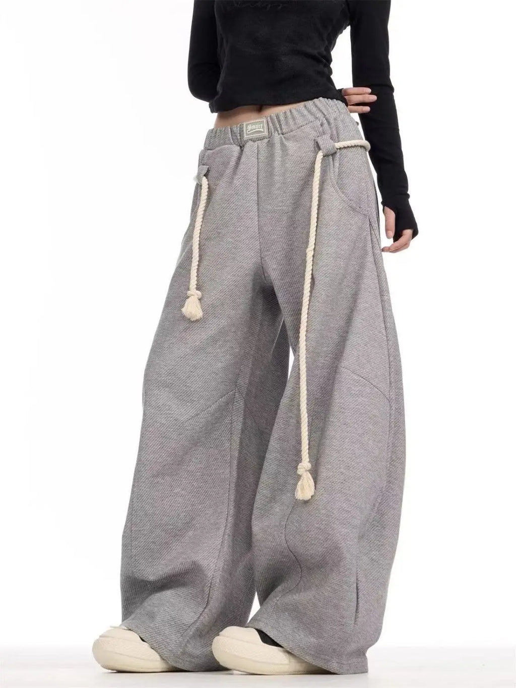 Retro Supper Baggy Drawstring Sweatpants