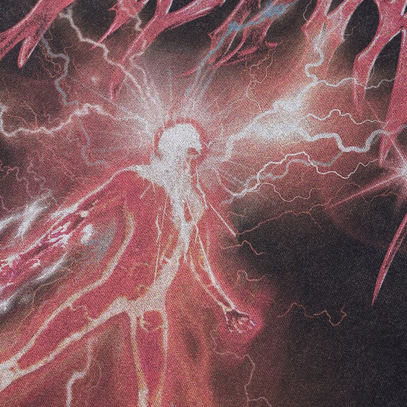 Lightening Loose Distressed Sweatshirt