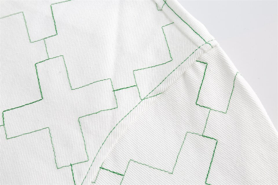 X Mark White Varsity Jacket