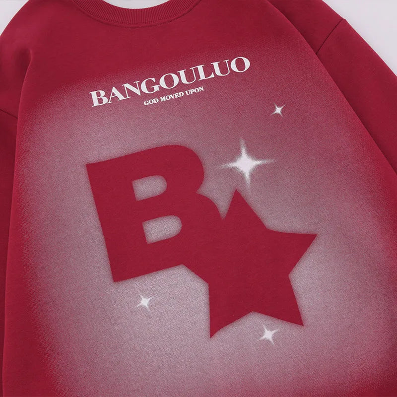 Y2k Star Print Sweatshirt