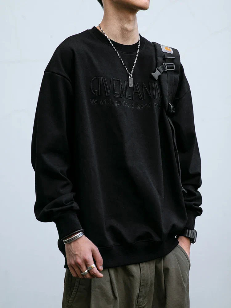 High Quality Korean Embroidered Sweatshirt