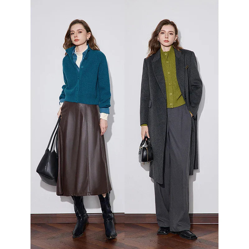 Cozy Knitted Turtleneck Cardigan for Winter