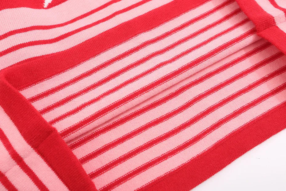 Y2K Star Stripes Sweater