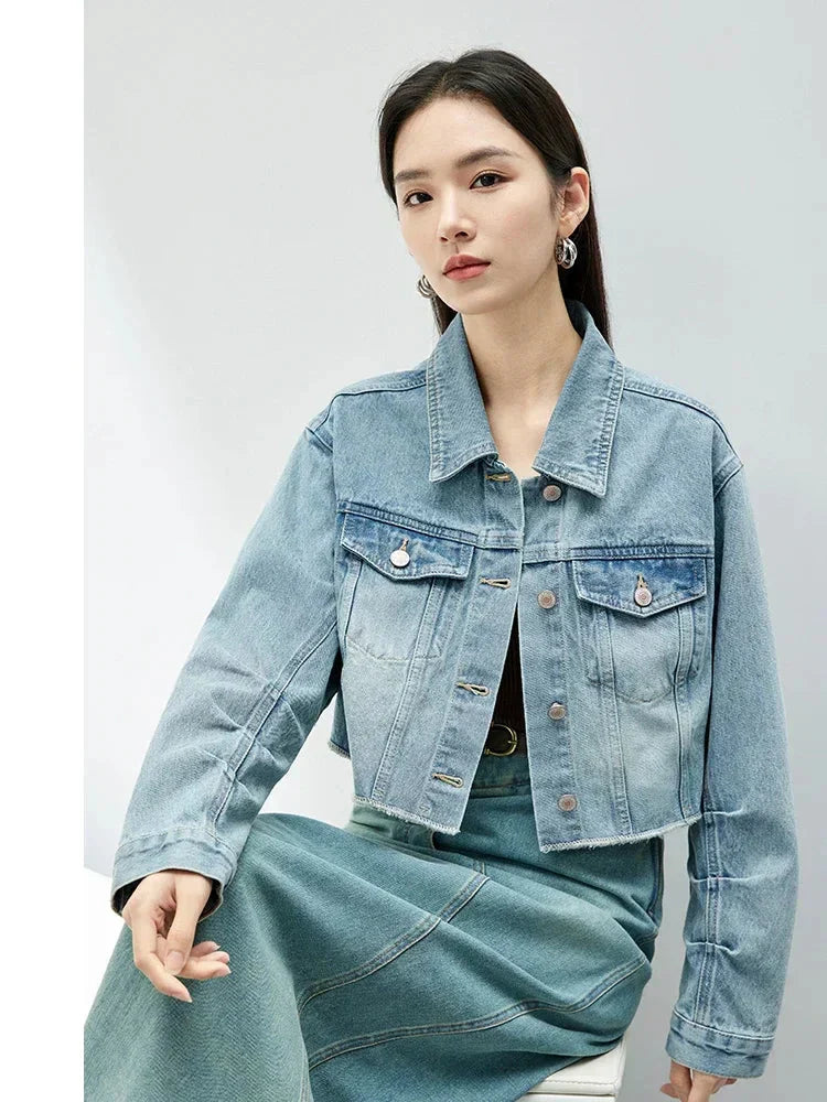 Casual Loose Washed Denim Jacket