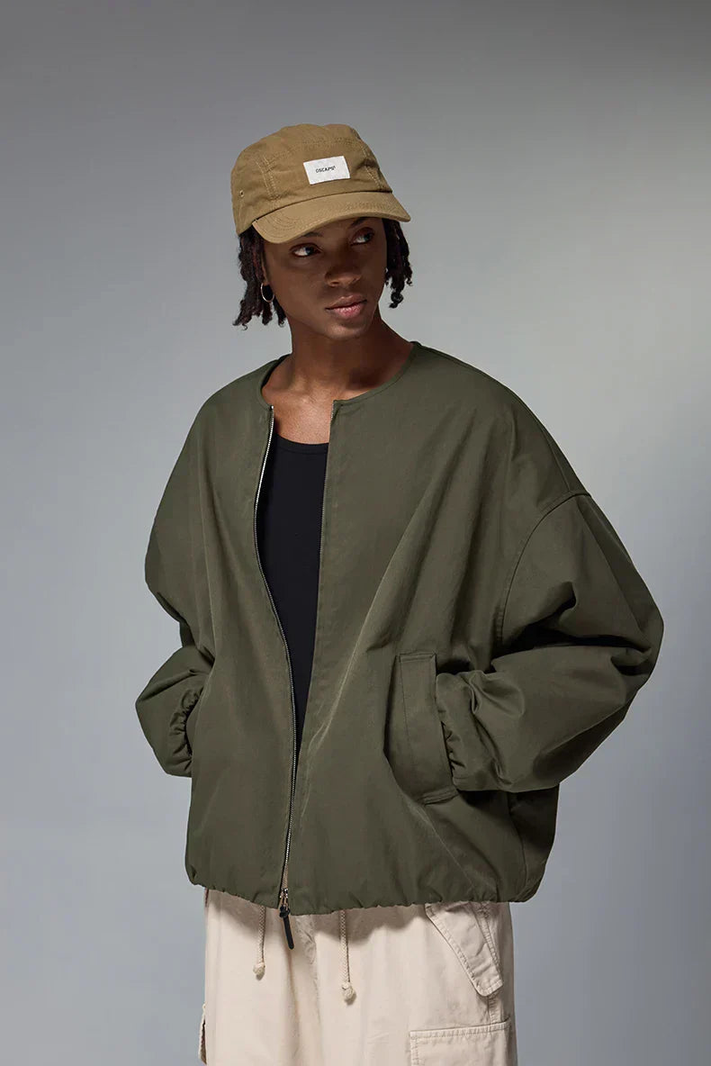 Zip-Up Quilted Jacket